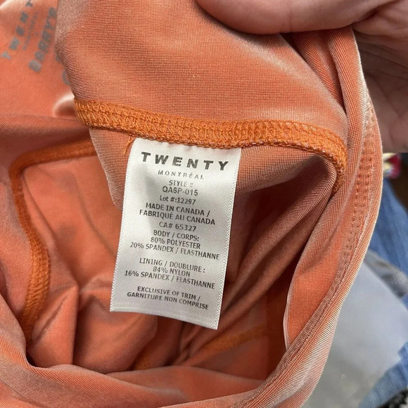 Twenty Montreal Coral Colorsphere Leggings and Top Set Small Women’s 2-Piece - Picture 9 of 16